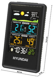 Meteorologická stanica Hyundai WS 2350 čierna

 obrázok produktu 1 z 7
