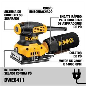 Vibračná brúska Dewalt DWE6411 

 obrázok produktu 8 z 8