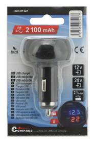 Zásuvka Compass 07427 MULTI - USB, voltmetr, teploměr 

 obrázok produktu 6 z 6
