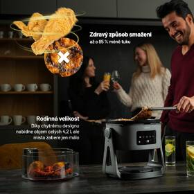Fritéza teplovzdušná Lauben Glass&Grill Air Fryer 3in1 5500BG sivá

 obrázok produktu 13 z 19