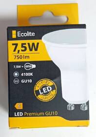 LED žiarovka ECOLITE LED7,5W-GU10/4100 

 obrázok produktu 1 z 4