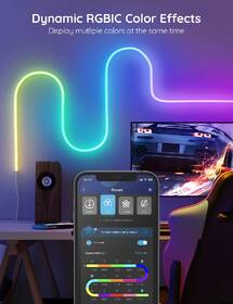 LED pásik Govee Neon SMART RGBIC 2m - ohybný 

 obrázok produktu 4 z 6
