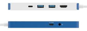 USB Hub HyperDrive Flex 8 Port USB-C biely/modrý

 obrázok produktu 3 z 6