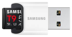 Pamäťová karta Samsung T9 MicroSDXC 512GB UHS-I U3 (200R/130W) + USB Adaptér čierna

 obrázok produktu 1 z 6