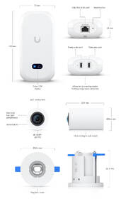 IP kamera Ubiquiti UniFi Protect UVC-AI-Theta-Pro indoor, 8Mpx (4K), PoE napájanie, LAN 1Gb biela

 obrázok produktu 2 z 2