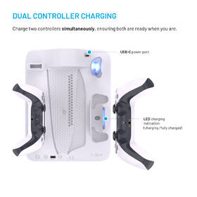 Dokovacia stanica FIXED pre PlayStation 5 (Slim) s vetrákmi a nabíjaním pre dva ovládače DualSense čierna/biela

 obrázok produktu 3 z 11