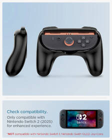Grip Spigen Joy-Con Grip NS100 -  Nintendo Switch 2 čierny

 obrázok produktu 15 z 15