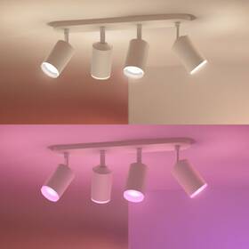 Bodové svietidlo Philips Fugato White and Color Ambiance 4 Spot biele

 obrázok produktu 3 z 4