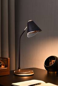 Stolná lampa IMMAX FINCH, Qi nabíjanie, 9W hnedá/zlatá

 obrázok produktu 12 z 16