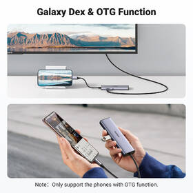 USB Hub UGREEN 7-in-1 4K HDMI USB-C sivý

 obrázok produktu 5 z 8