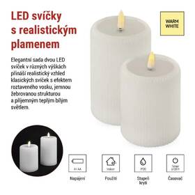 LED dekorácie EMOS 2 SET, WW biela

 obrázok produktu 2 z 4