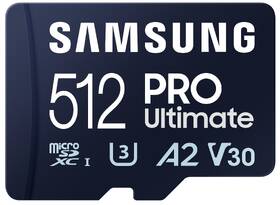 Pamäťová karta Samsung 512GB UHS-I U3 (200R/130W) + SD adaptér 

 obrázok produktu 3 z 6