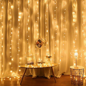 Vianočné osvetlenie ColorWay vnútorné, 300 LED, 3× 3m, 220–240V AC, teplá biela 

 obrázok produktu 5 z 17