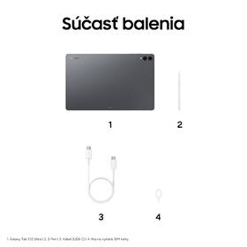 Tablet Samsung Galaxy Tab S12 Ultra 5G 12 GB / 256 GB + dotykové pero sivý

 obrázok produktu 16 z 24