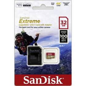 Pamäťová karta SANDISK 32GB UHS-I U3 (100R/60W) + adaptér čierna

 obrázok produktu 4 z 4