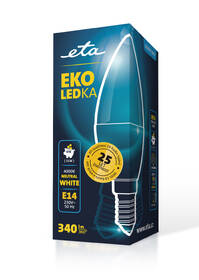 LED žiarovka ETA EKO LEDka sviečka 4W, E14, neutrálna biela 

 obrázok produktu 3 z 3