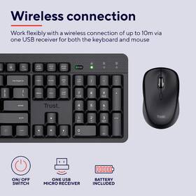 Klávesnica s myšou Trust Ody II Wireless, CZ/SK layout čierna

 obrázok produktu 7 z 15