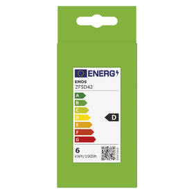 LED žiarovka EMOS Filament A60, 5,9 W, E27, teplá biela 

 obrázok produktu 5 z 7