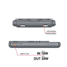 Powerbank Verbatim Charge 'n' Go 2C, 2× USB-C, 5000 mAh sivý

 obrázok produktu 5 z 7