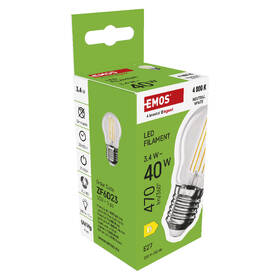 LED žiarovka EMOS Filament Mini Globe, 3,4 W, E27, neutrálna biela 

 obrázok produktu 7 z 7