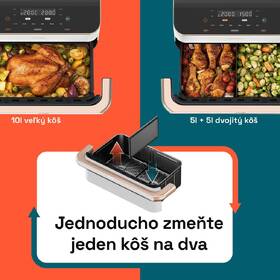 Fritéza teplovzdušná COSORI TF101S Dual Blaze TwinFry, 10 l biela

 obrázok produktu 28 z 33