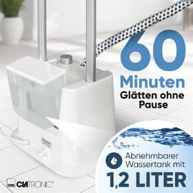 Stojanový naparovač odevov Clatronic TDC 3809 biely

 obrázok produktu 8 z 8