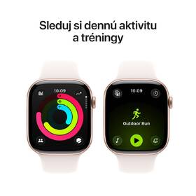Inteligentné hodinky Apple GPS 46mm ružovo zlatý hliník - svetlo ružový športový remienok - M/L 

 obrázok produktu 3 z 7
