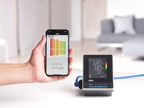 Tlakomer na pažu Braun 5 Connect BUA6350, Bluetooth čierny

 obrázok produktu 3 z 5