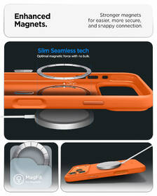 Kryt na mobil Spigen Silicone Fit MagSafe na Apple iPhone 17 Pro oranžový

 obrázok produktu 13 z 15