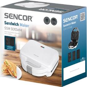 Sendvičovač Sencor SSM 9310WH 3 v 1 

 obrázok produktu 7 z 7