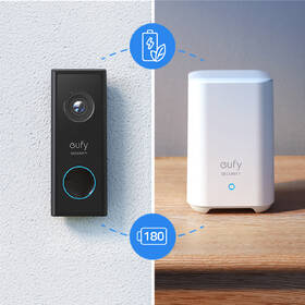 Videozvonček Anker Eufy Video Doorbell 2K Add on only čierny

 obrázok produktu 8 z 9