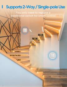 Vypínač Meross Smart Wi-Fi, 1 Gang 2 way Touch Button, Neutral Wire Required biely

 obrázok produktu 7 z 9
