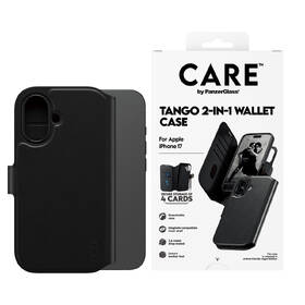 Puzdro na mobil flipové PanzerGlass CARE MagSafe Tango 2v1 Wallet na Apple iPhone 17 čierne

 obrázok produktu 3 z 5