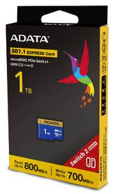 Pamäťová karta ADATA Premier Extreme MicroSDXC 1TB SD7.1, U3 (800R/700W) modrá

 obrázok produktu 3 z 3