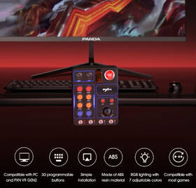 Ovládací panel PXN CB1 Control Box, PC čierny

 obrázok produktu 6 z 14