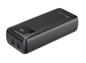 Powerbank GoGEN 30000mAh, USB-C PD 65W, QC 22,5W, LCD čierny

 obrázok produktu 2 z 3