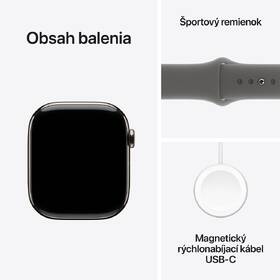 Inteligentné hodinky Apple GPS + Cellular 42mm prírodný titán - skalovo sivý športový remienok - M/L 

 obrázok produktu 8 z 8