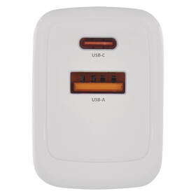 Nabíjačka do siete EMOS GaN, 45W, 1x USB-A/1x USB-C biela

 obrázok produktu 4 z 14