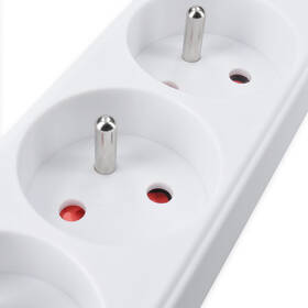 Kábel predlžovací Solight 3 zásuvky, 3 x 1.5mm2, 3 m biely

 obrázok produktu 2 z 3