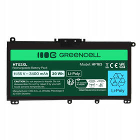 Batéria Green Cell HT03XL - HP 240 G7, 245 G7, 250 G7, 255 G7, HP 14, 15, 17, HP Pavilion 14, 15 čierna

 obrázok produktu 3 z 4
