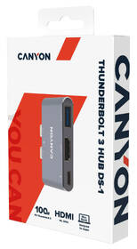 Dokovacia stanica Canyon DS-1 3v1 Thunderbolt 3 - Apple Mackbook sivá

 obrázok produktu 3 z 14