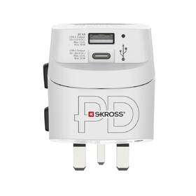 Cestovný adaptér Hama Pro Light AC 30PD, 3-pól, USB-A/USB-C 30 W biely

 obrázok produktu 4 z 4