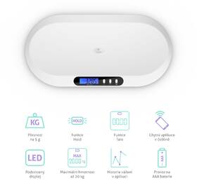 Dojčenská váha TrueLife BabyScale B5 BT 

 obrázok produktu 3 z 7