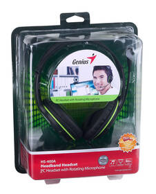 Headset Genius HS-400A čierny/zelený

 obrázok produktu 10 z 10