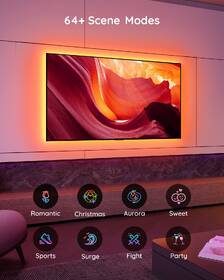 LED pásik Govee TV 46-60" SMART RGB + ovládač 

 obrázok produktu 4 z 10
