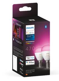 Inteligentná žiarovka Philips Bluetooth, 5,1W, E14, White and Color Ambiance, 2ks 

 obrázok produktu 4 z 4