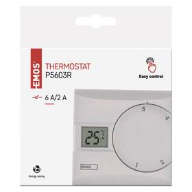 Termostat EMOS izbový, manuálny, drôtový, P5603R 

 obrázok produktu 10 z 10