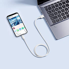 Kábel Baseus Silky USB/Lightning 1m 2.4A biely

 obrázok produktu 4 z 7