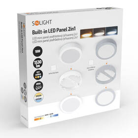 LED stropné svietidlo Solight WD242-S 18 W, 3CCT, priemer 22,5 cm strieborné

 obrázok produktu 8 z 8
