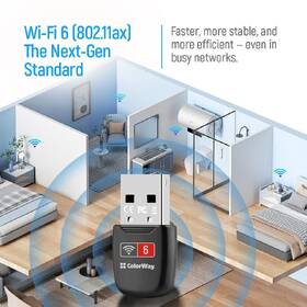 Wi-Fi adaptér ColorWay CW-AD-W1 čierny

 obrázok produktu 8 z 11